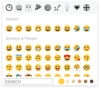 EmojiOneArea - searchPosition bottom